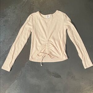 Women's Cream Long Sleeve Top